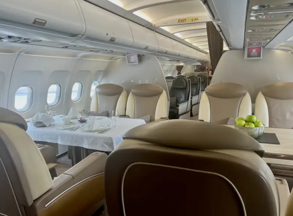 What the private Airbus A319 of Qatar Airways worth $73 million looks like. Photo