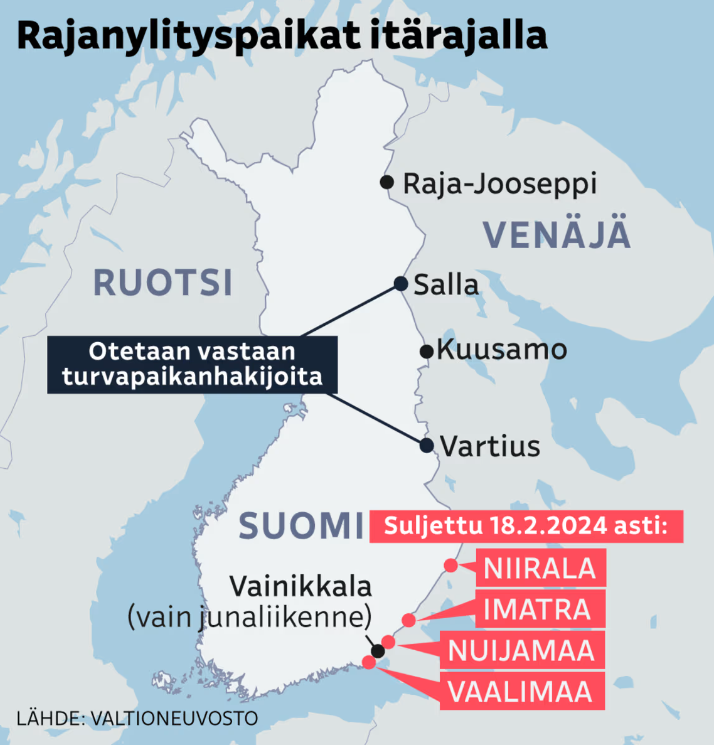 Finland closes four checkpoints on the border with Russia TravelWise