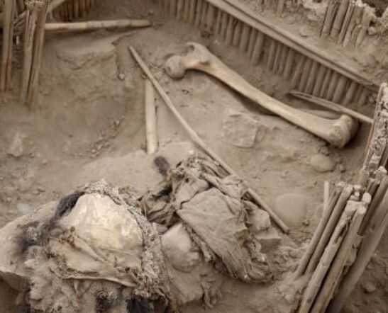 Mummies over a thousand years old were discovered in Peru. Photo