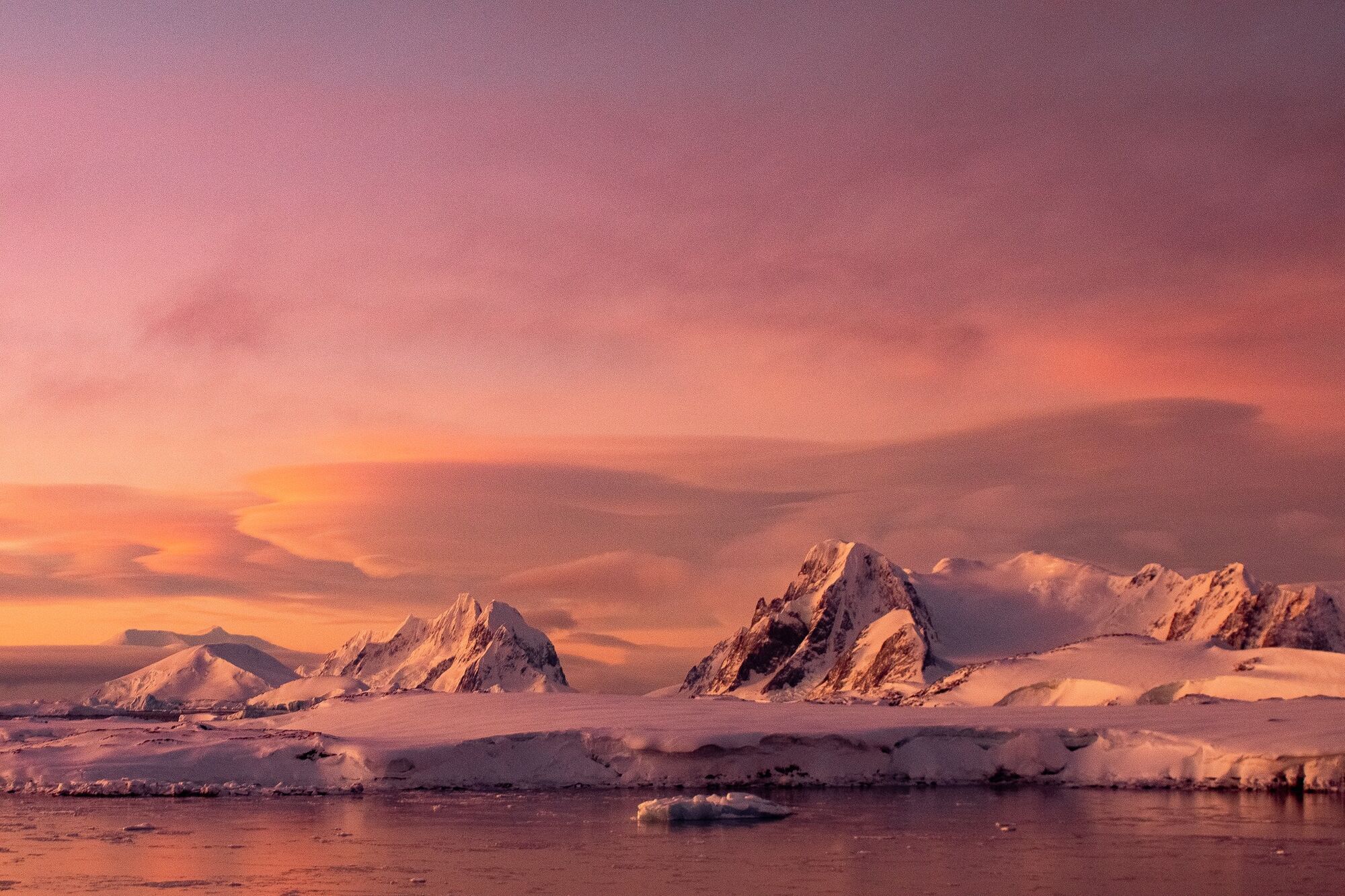 Antarctica suddenly turned maroon: fantastic photos