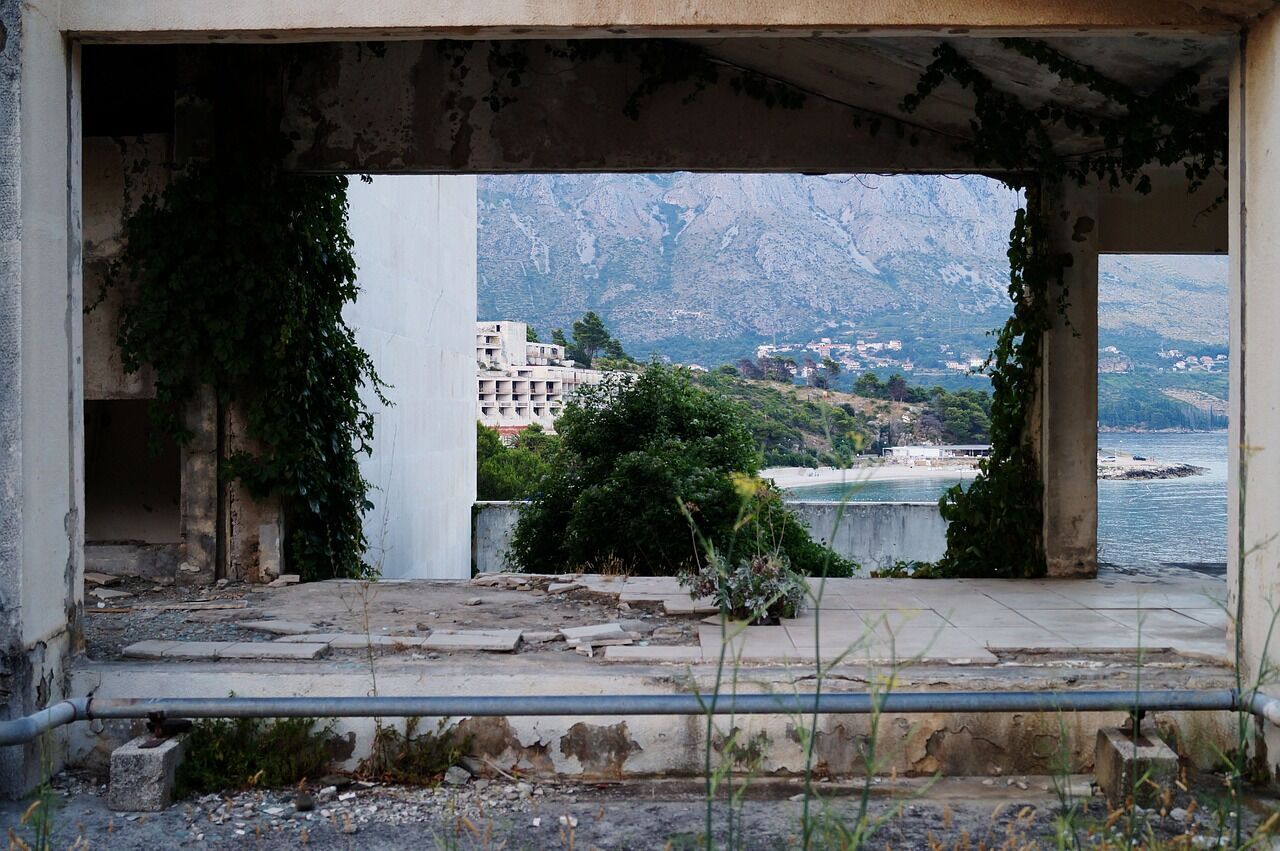 What does an abandoned seaside resort in Croatia look like and is there a chance to revive it