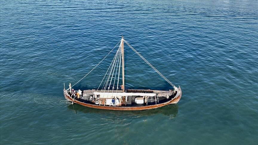The legendary Viking sailing ship Saga Farmann will be launched again in Istanbul