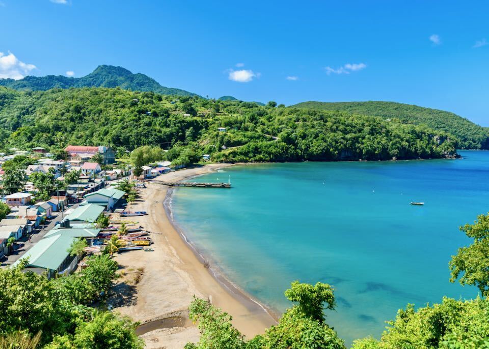 The worst time to travel to the island of St. Lucia is named