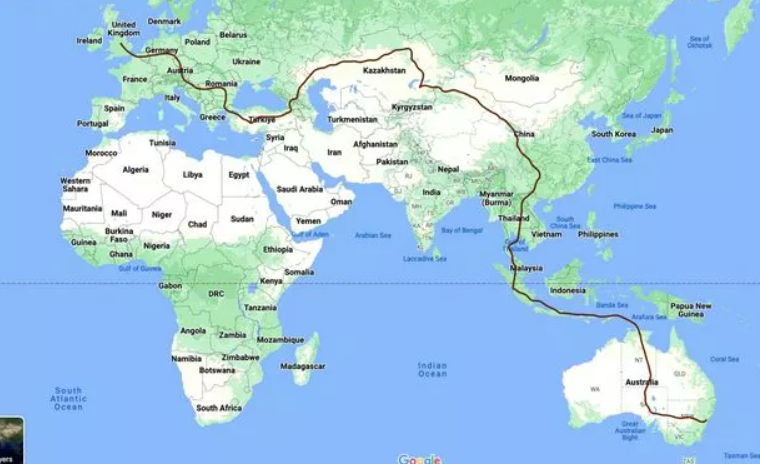 A family from the UK spent four months travelling 10,000 miles to get to their relative's wedding