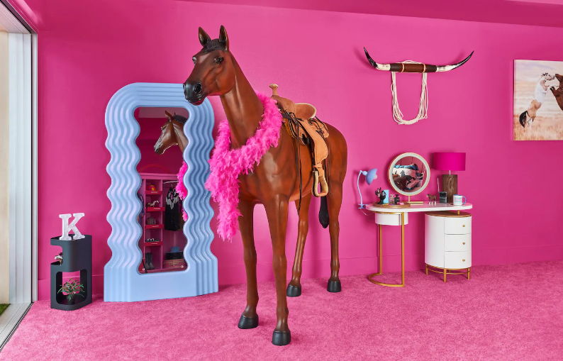 You can rent a pink Barbie house in Malibu: Ken will entertain you