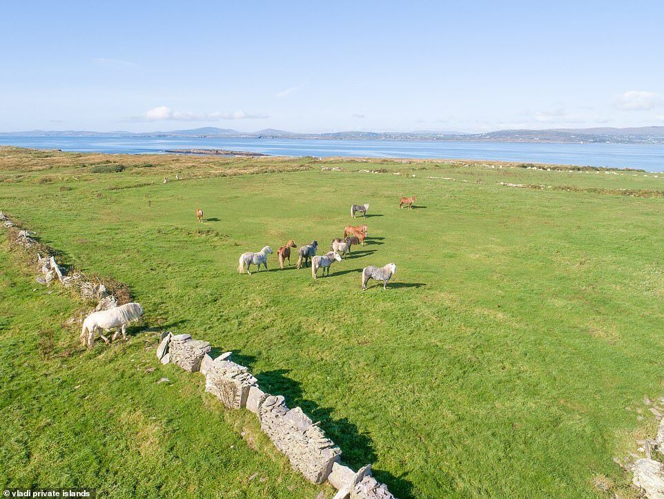 The fairytale island off the coast of Ireland has been put up for sale at the price of an average house in London. Photo