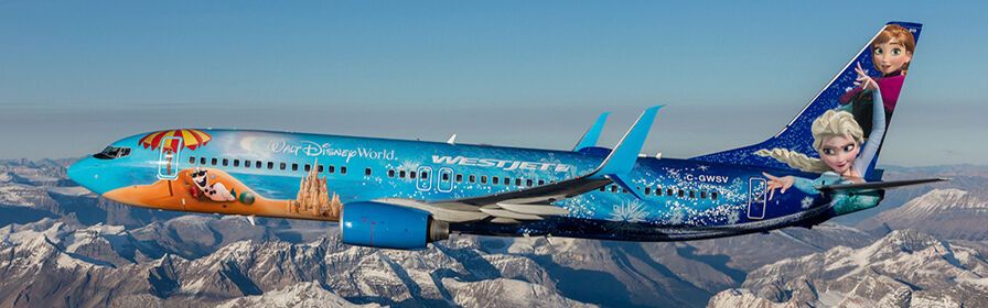 WestJet to repaint iconic Boeing 737s with illustrations of Disney characters that have been part of the fleet for almost 10 years