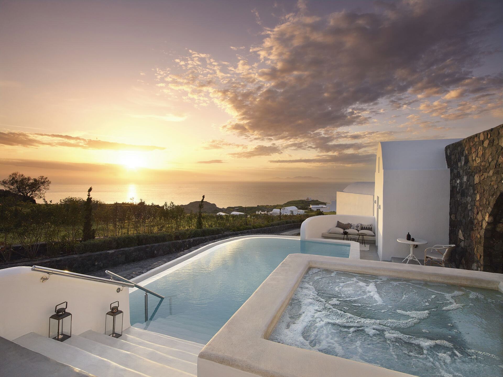 Best Santorini hotels: Top 8 luxury hideaways with a chic atmosphere and unrivaled views of famous sunsets