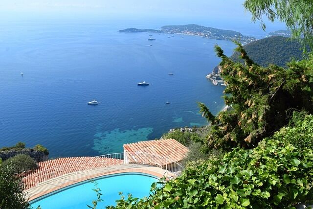 An infinity pool at top hotels in the south of France