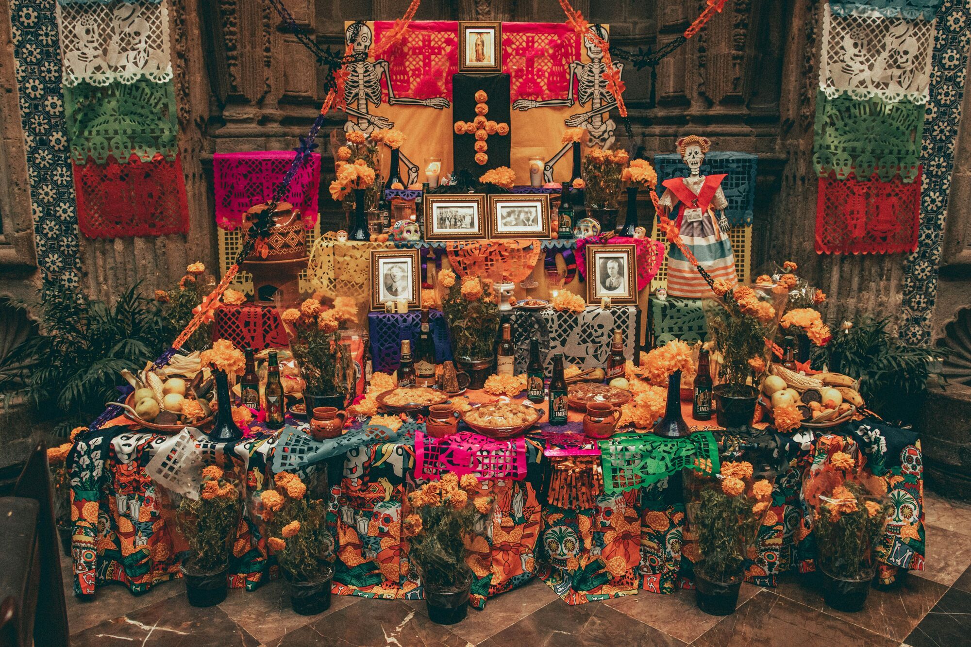 a shrine of the Day Of The Dead