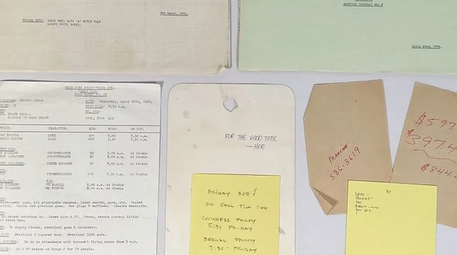 The draft of the "Star Wars" script was sold at auction for $13.6 thousand