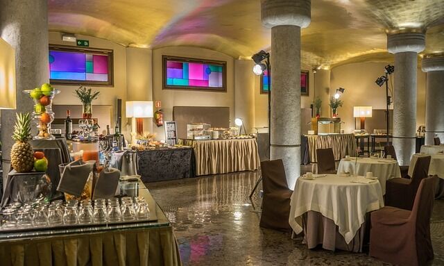 An event room at hotels in Rome