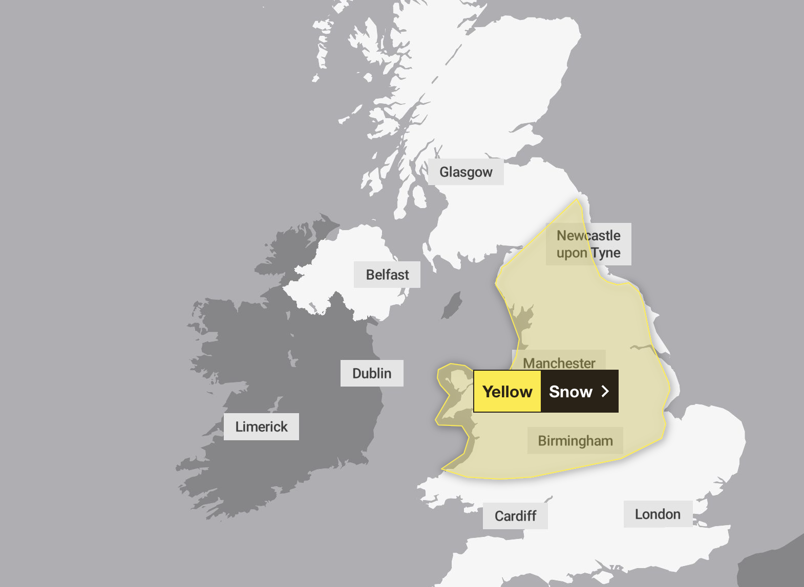 Met Office warns of snowfall in many regions of the UK: Which ones will be affected