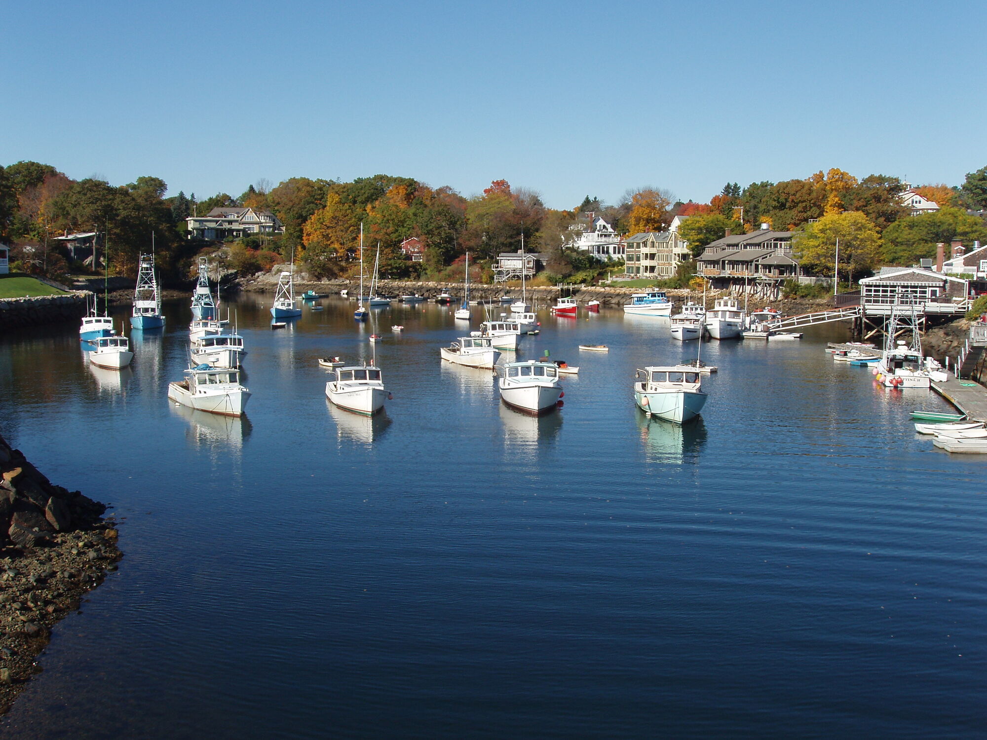 A charming town for summer vacation in the state of Maine