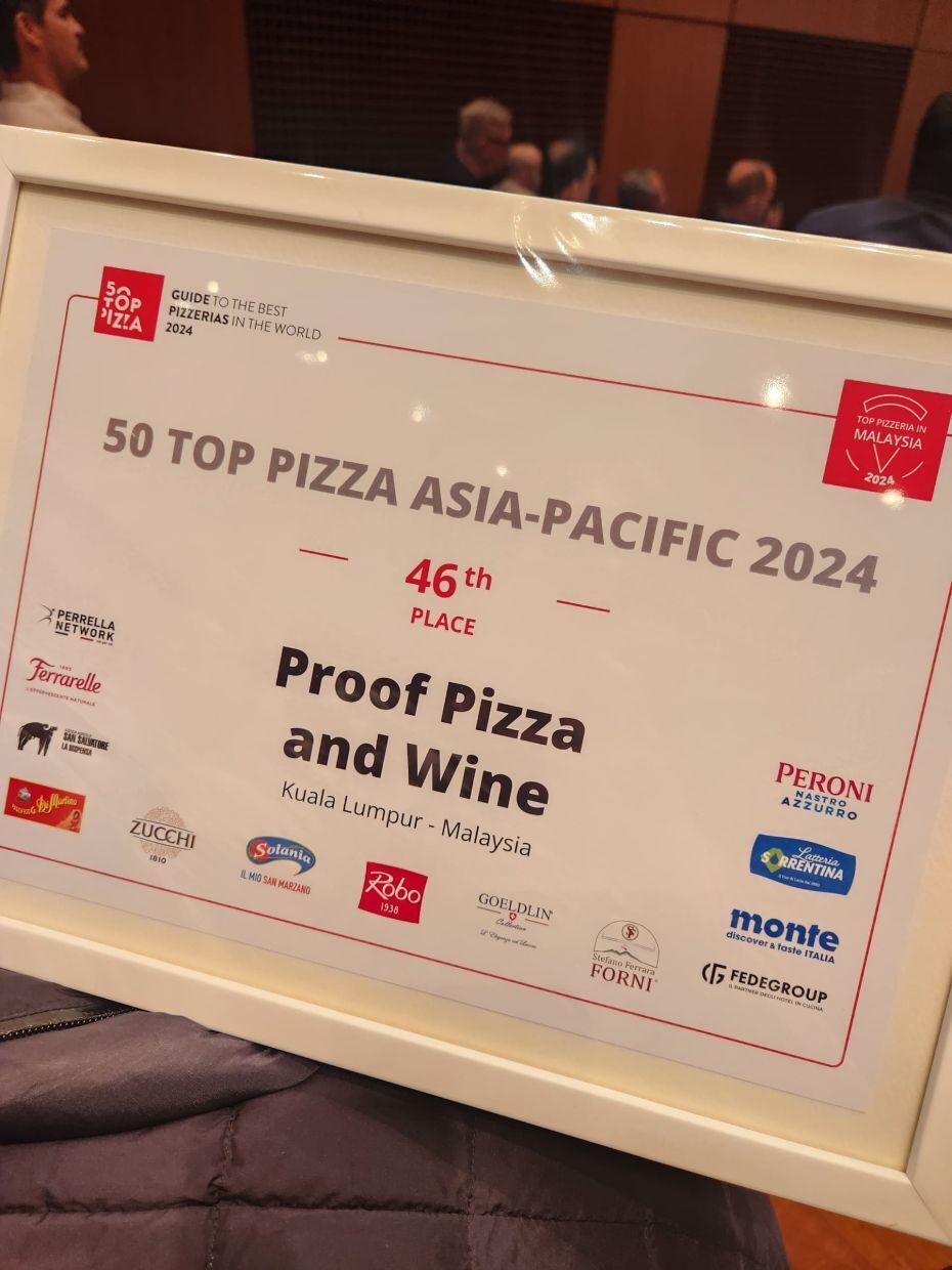 The best pizzeria in Malaysia has been named