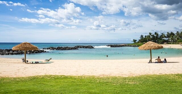 Golden sand at the best nude beaches in the states