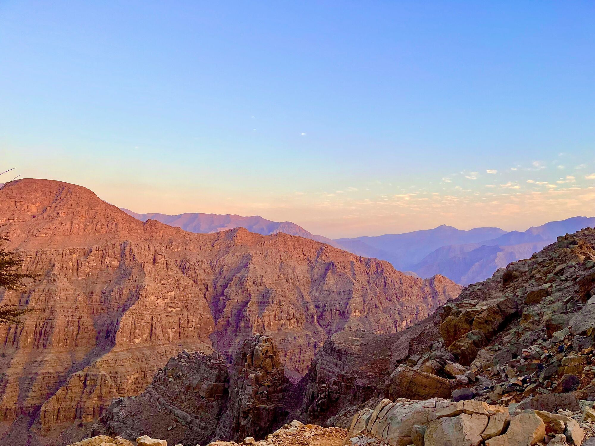 Sunset in Wadi Shehah, Ras Al Khaimah