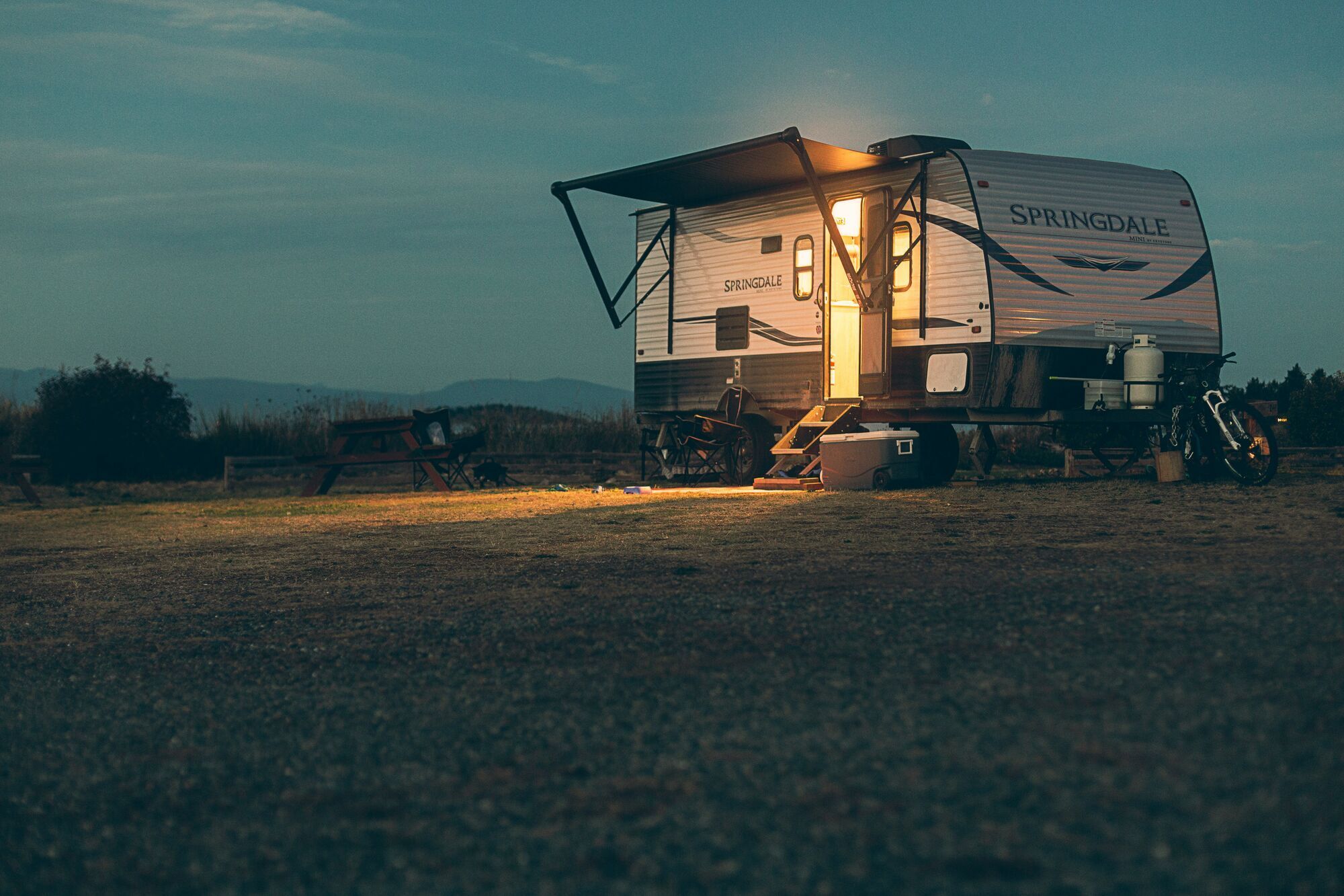 Travel Trailer Camping on Vancouver Island, BC