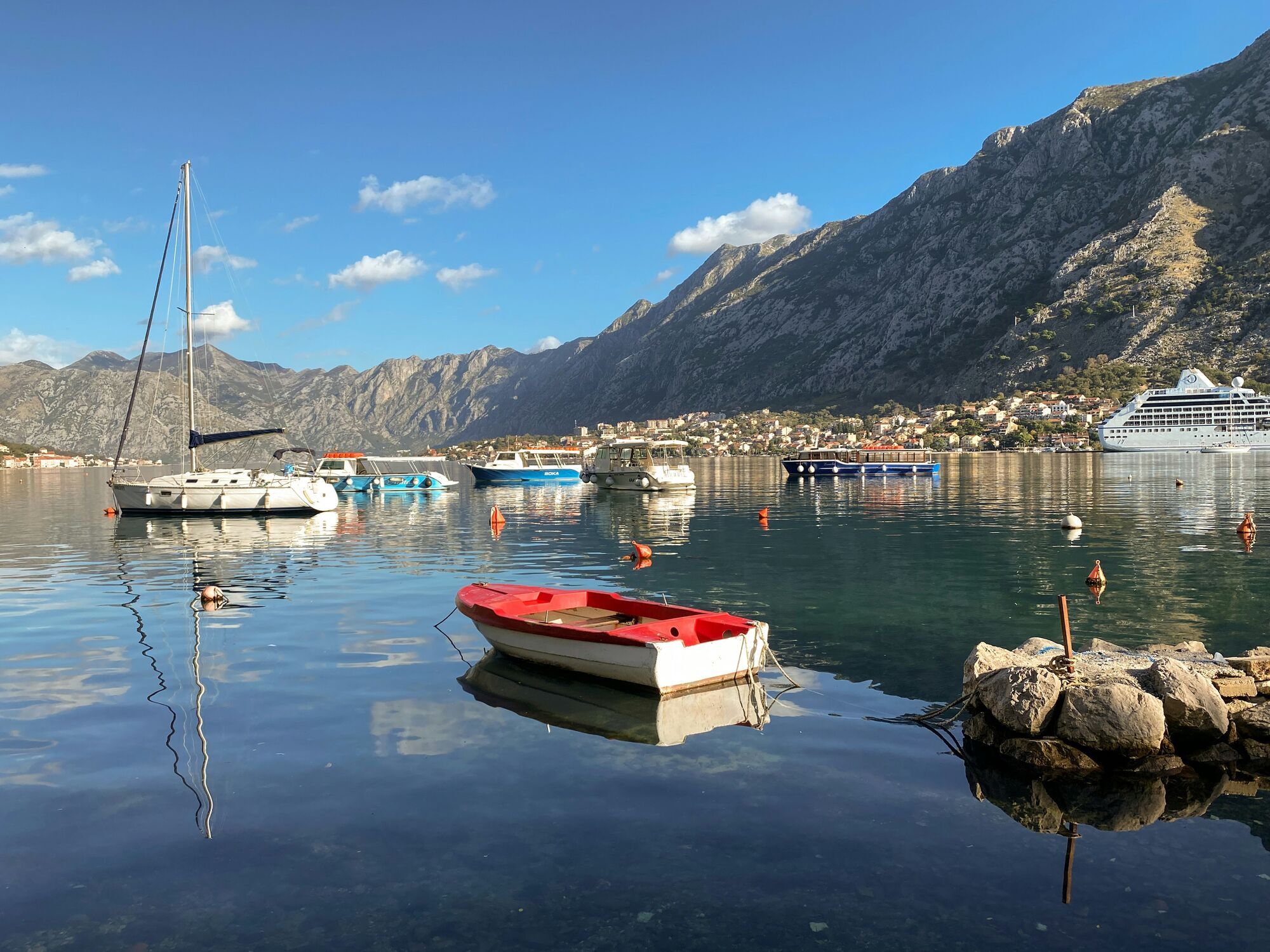 Boats on the Bay of Kotor