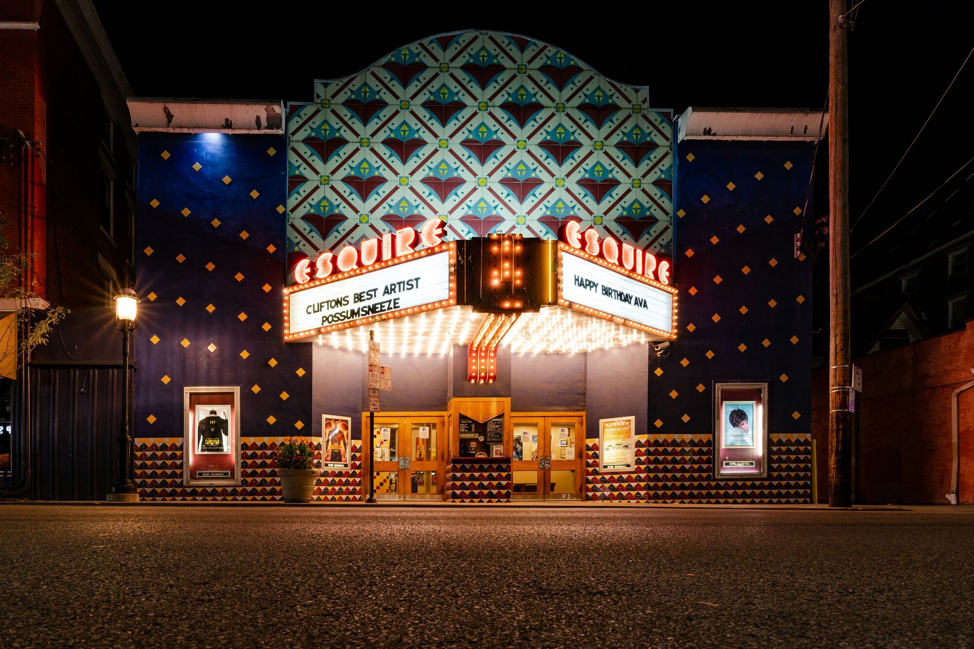 The famous Esquire Movie Theater located in Cincinnati, Ohio