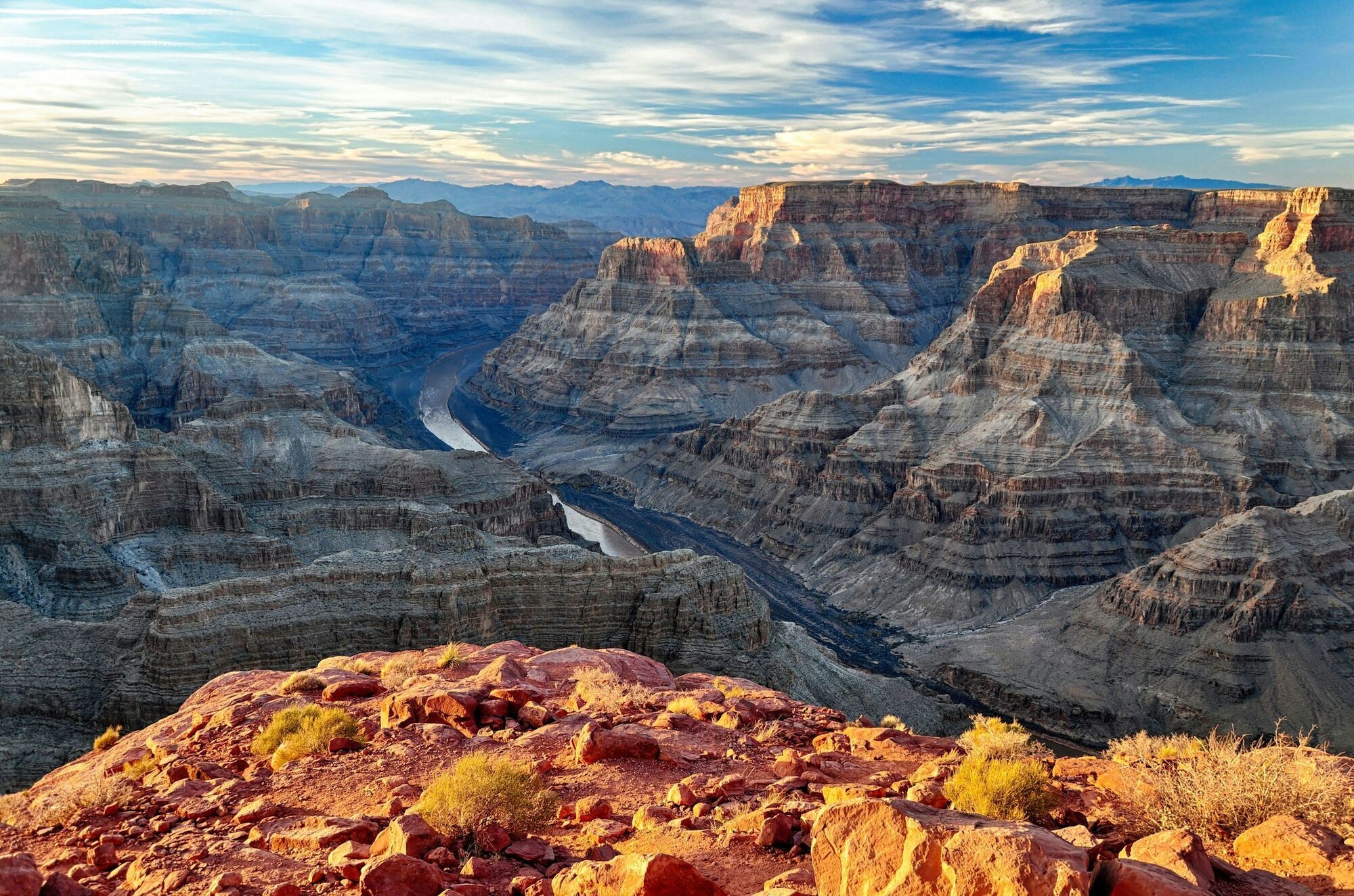 View of the Grand Canyon at sunset