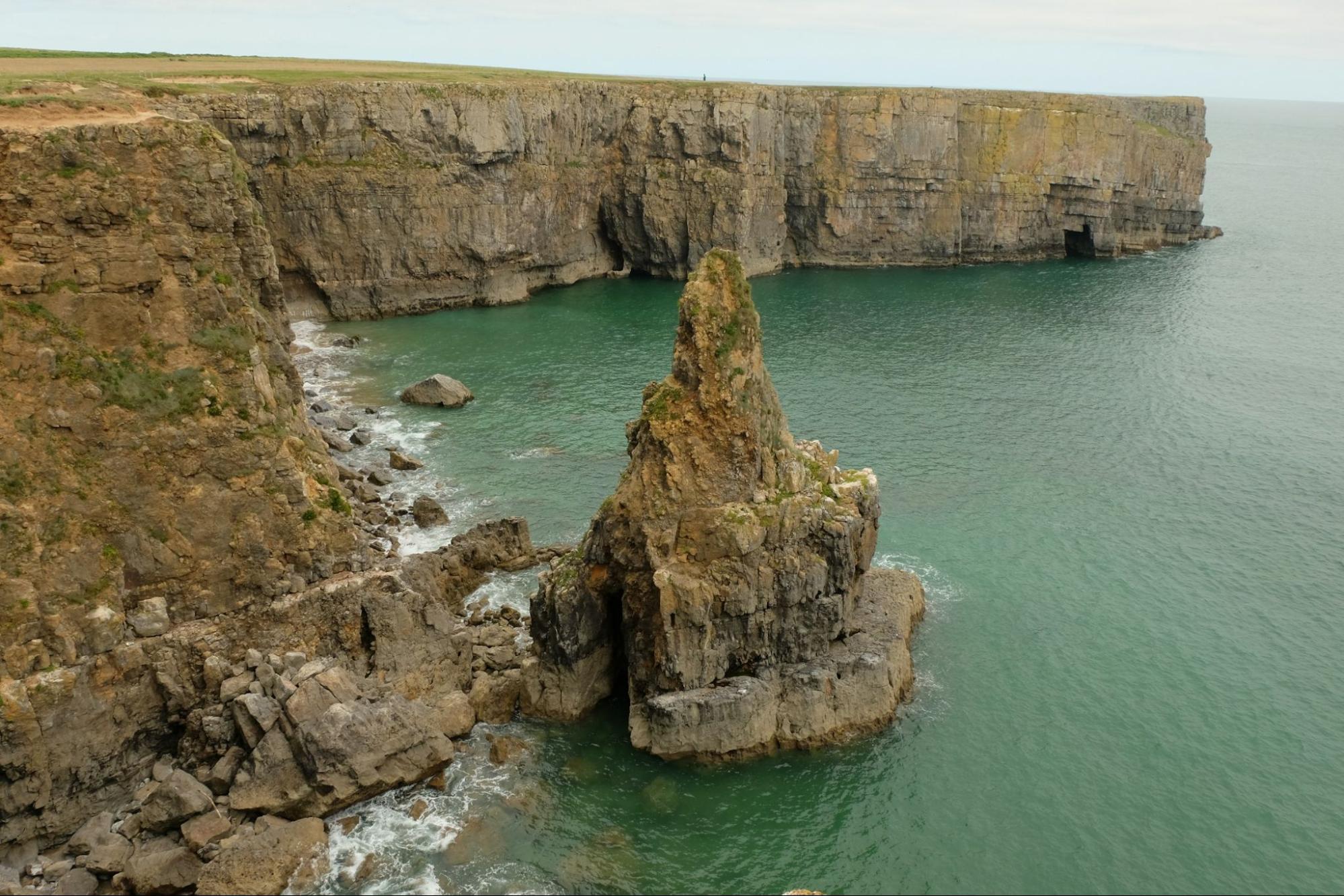 Cliffs along the Pembrokeshire coast in Wales