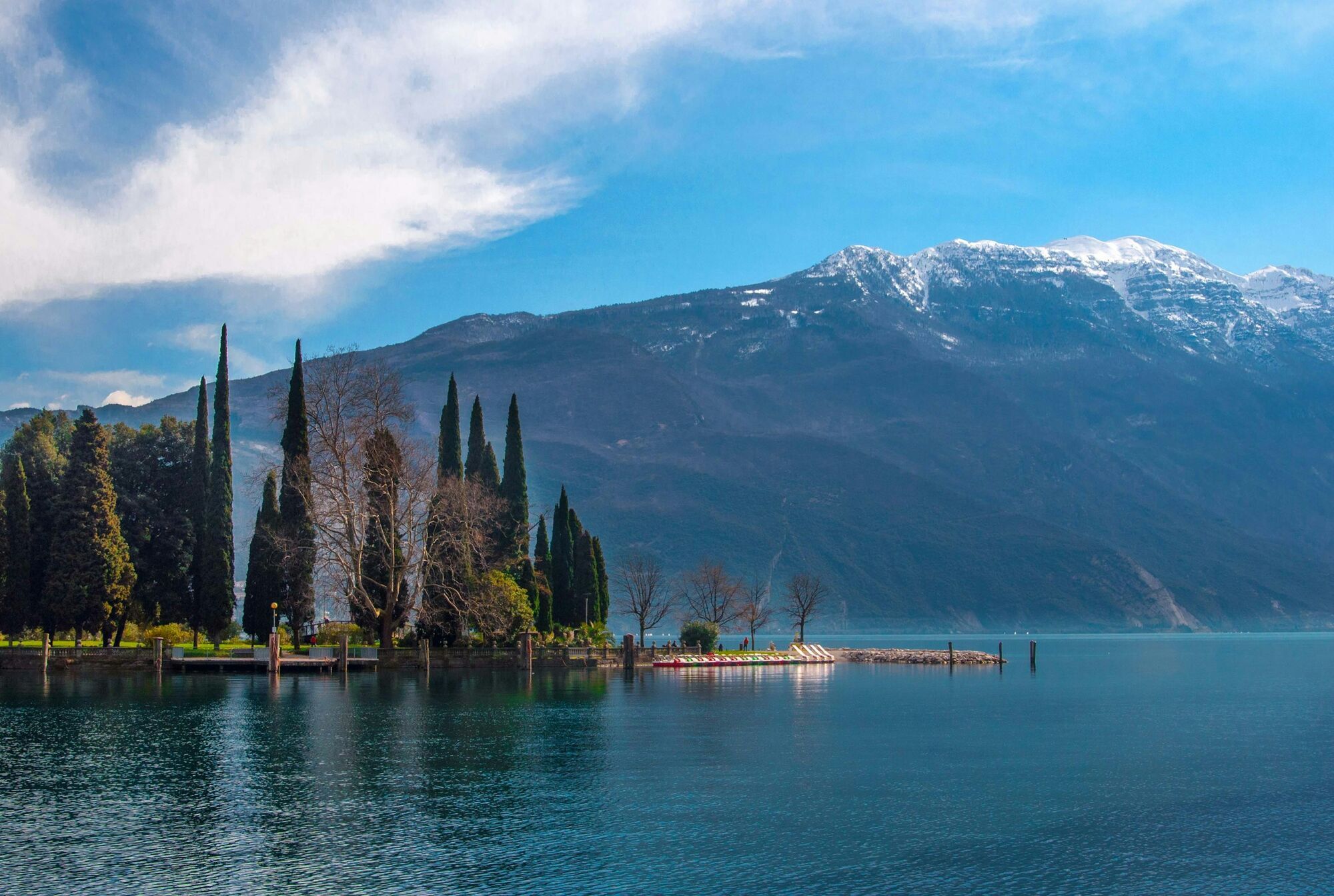 Scenic lakeside view near Lake Garda