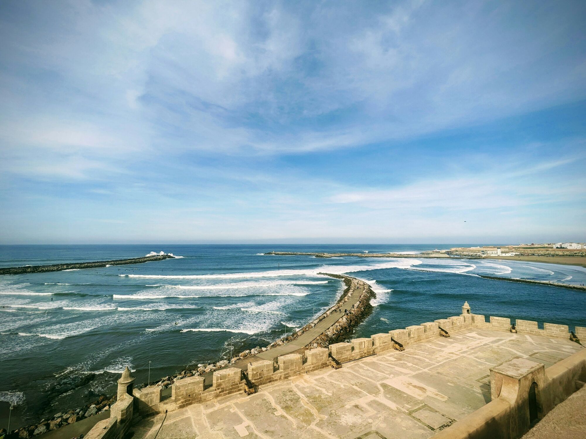 Atlantic coastline near Rabat, Morocco