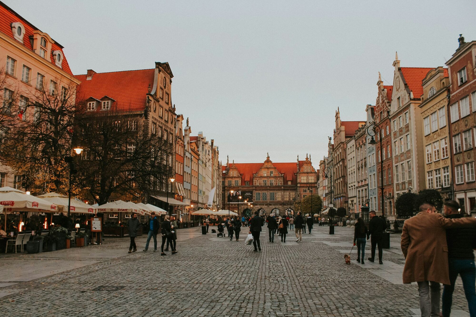 Gdańsk Old Town during the winter season