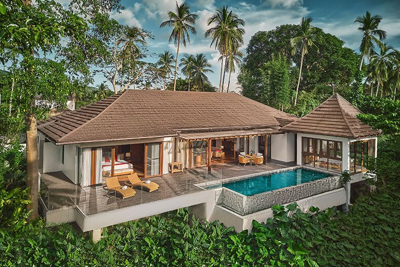 Private pool villa at The Farm at San Benito