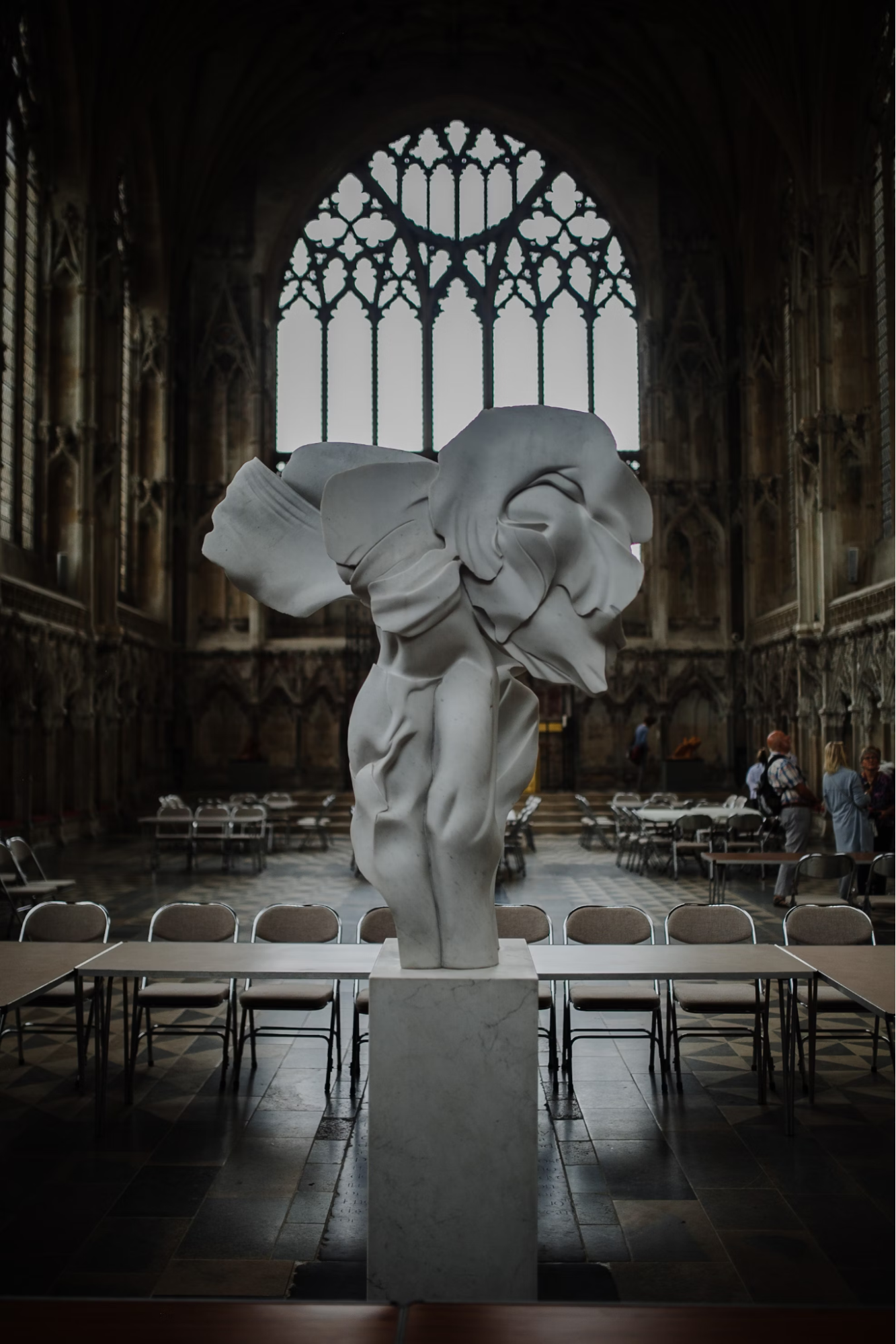 Sculpture inside Ely Cathedral, Cambridgeshire