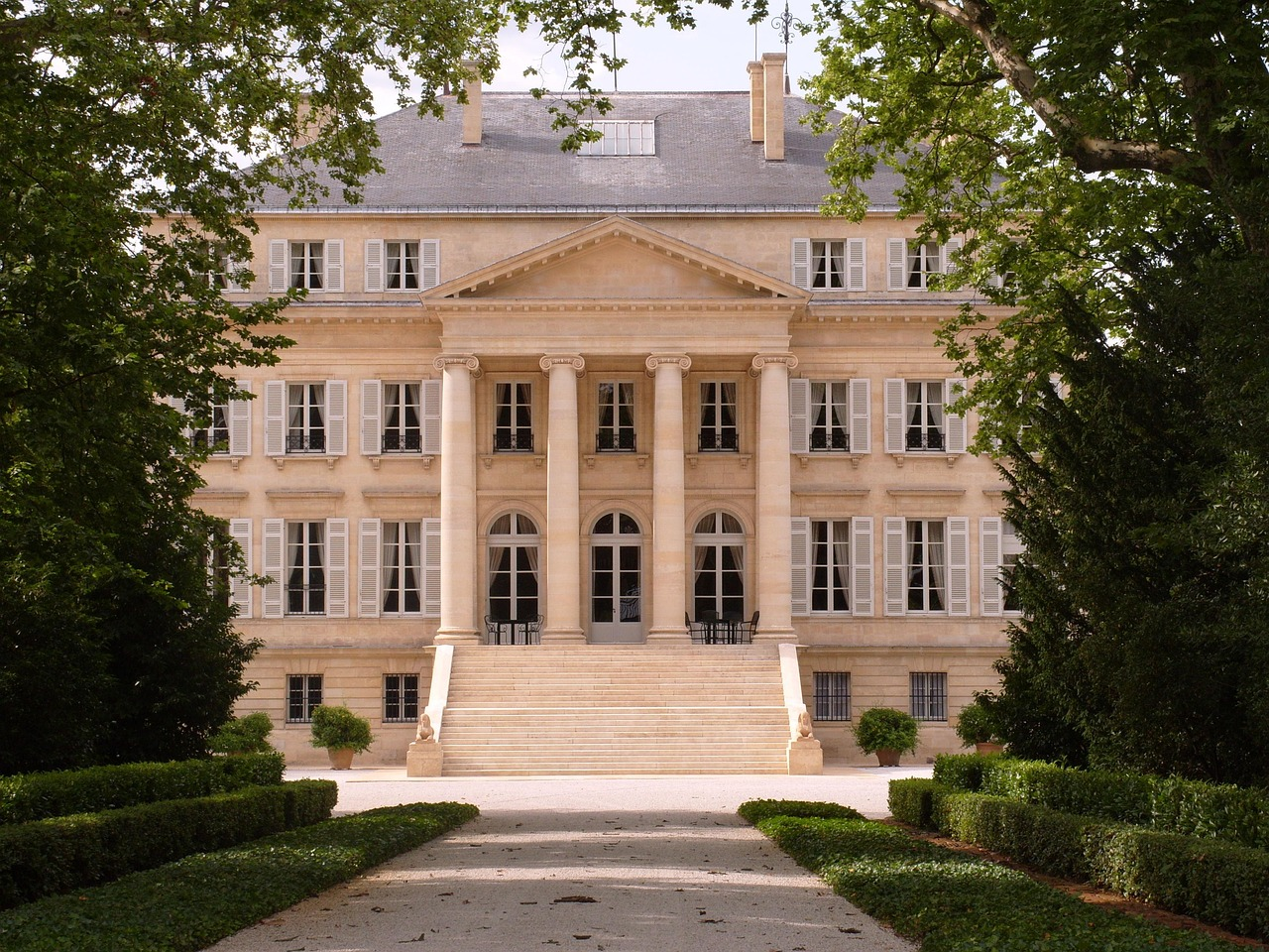 Château Margaux, a historic wine estate in Bordeaux, France