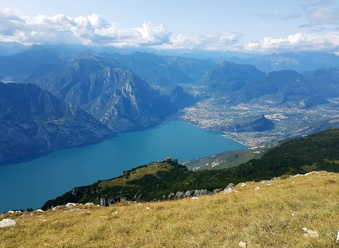 View of Lake Garda and surrounding mountains from Monte Baldo