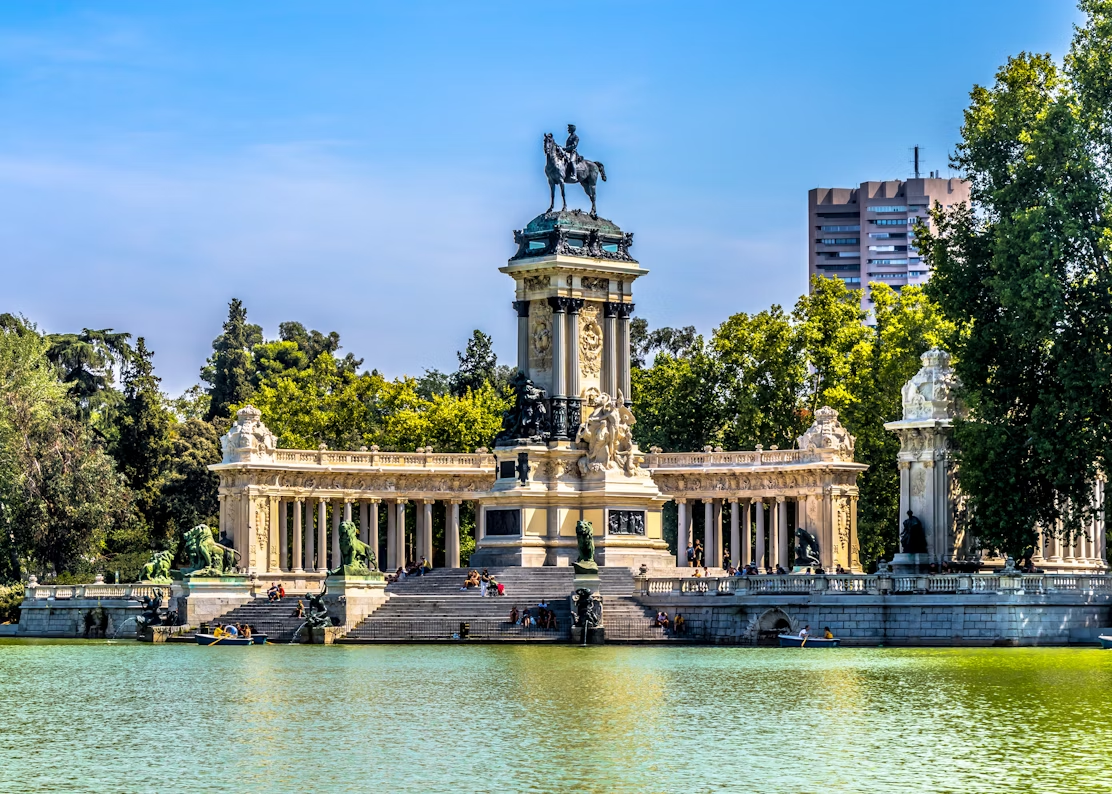 Monument to Alfonso XII in Retiro Park, Madrid