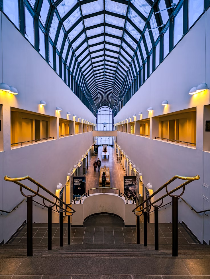 Interior of Arktikum Museum in Rovaniemi, Finland