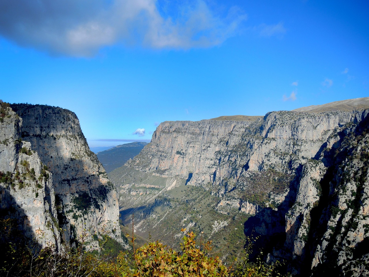 View of Vikos Gorge in northern Greece