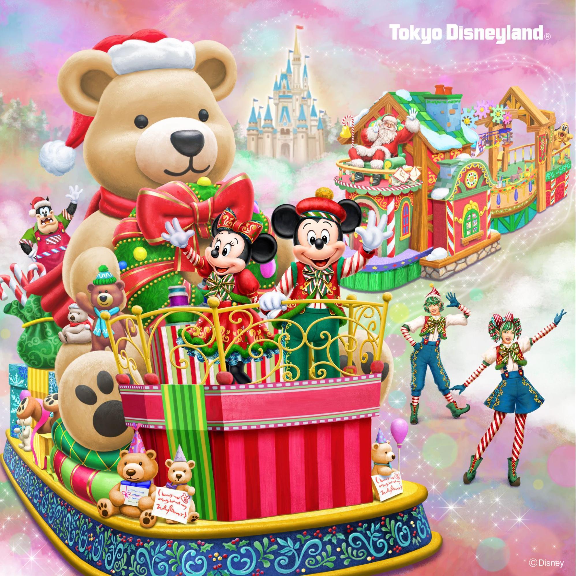 Tokyo Disneyland Christmas parade float