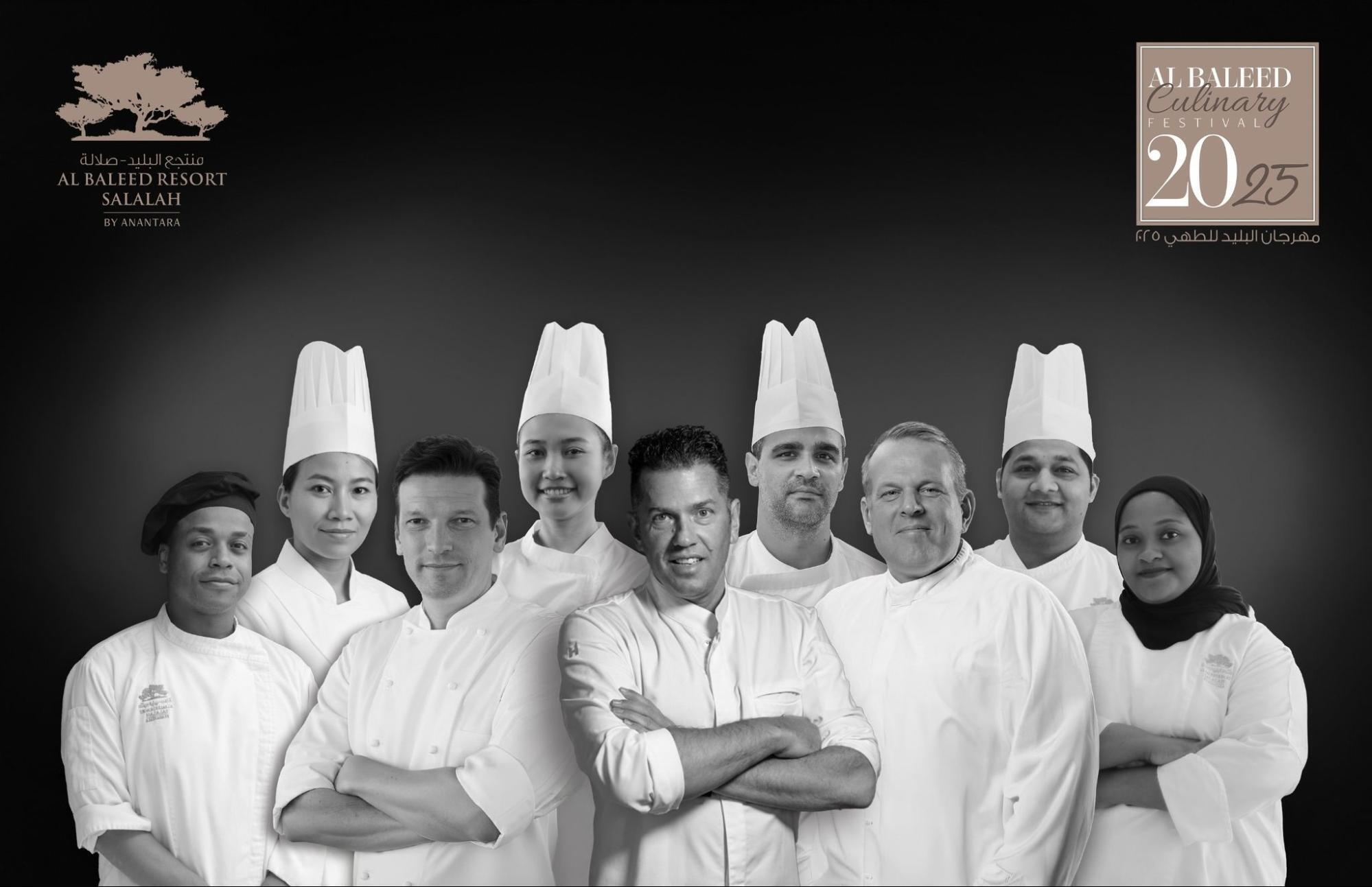 Group of professional chefs posing together in uniform