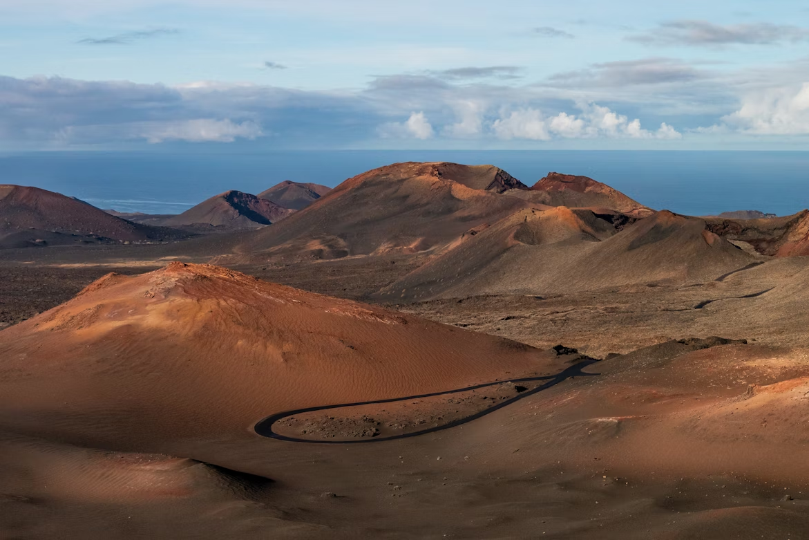 Volcanic landscape in Timanfaya National Park, Lanzarote