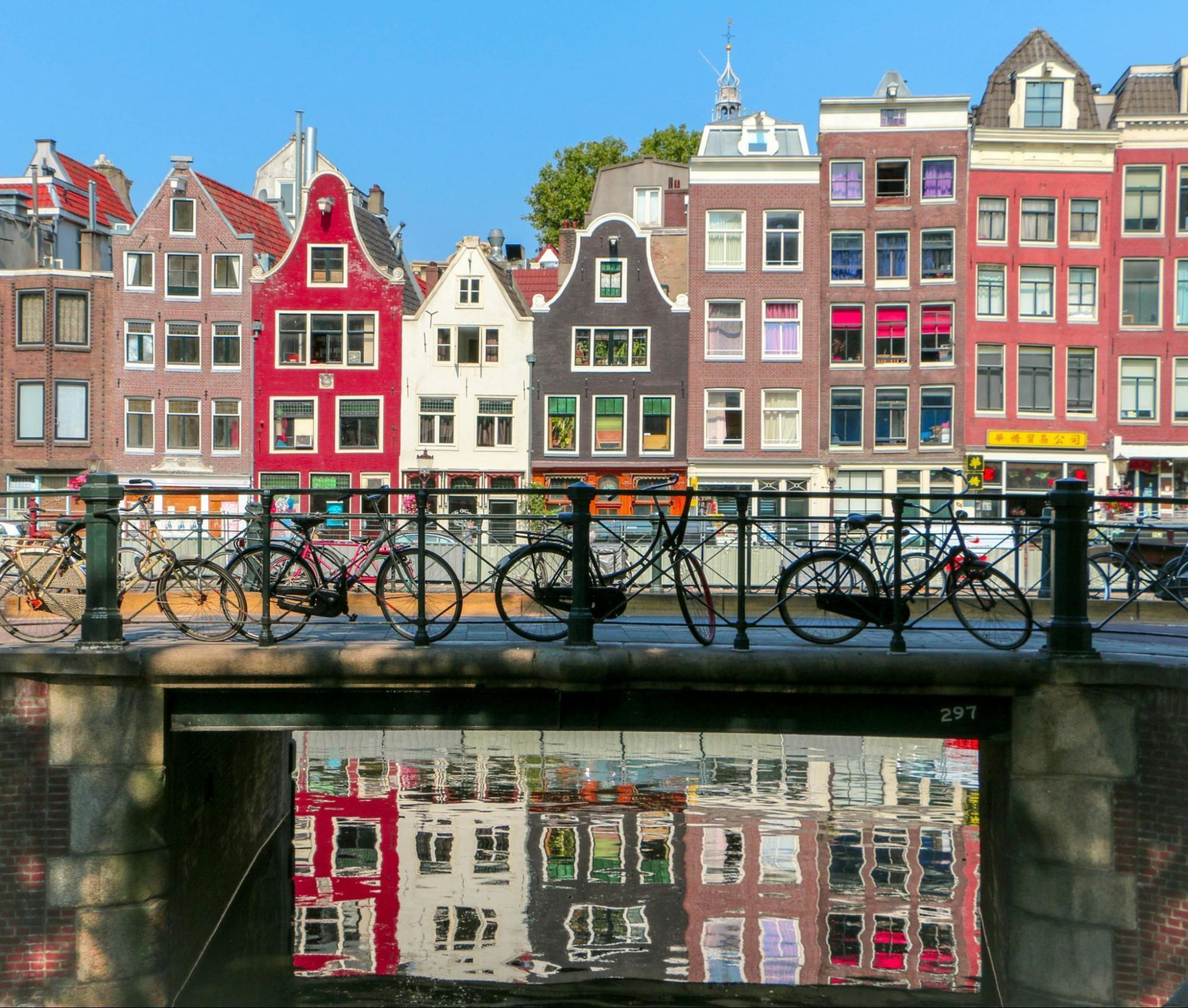 Canal houses in central Amsterdam