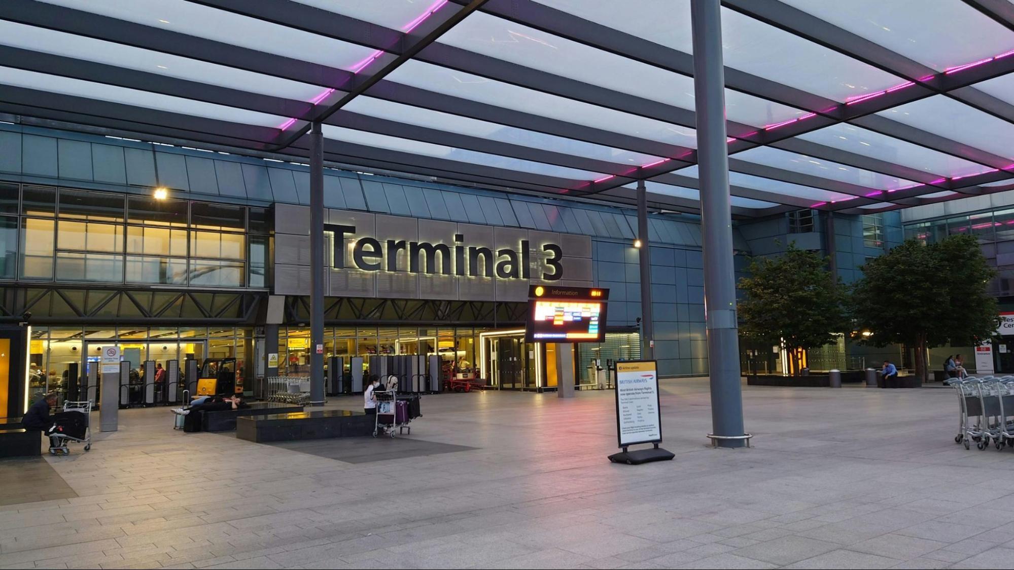London Heathrow Terminal 3 during flight delays