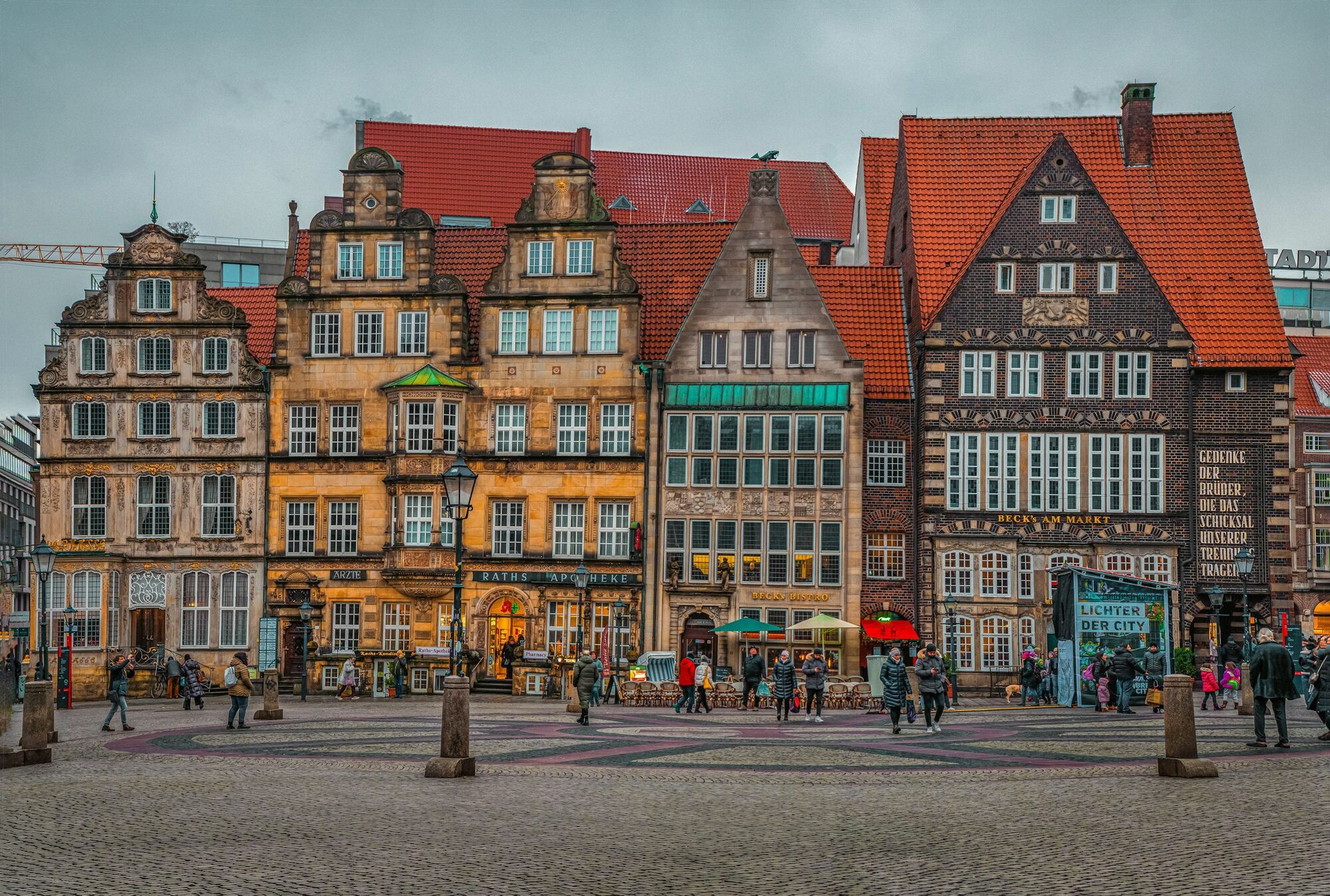 Historic buildings in Bremen's market square