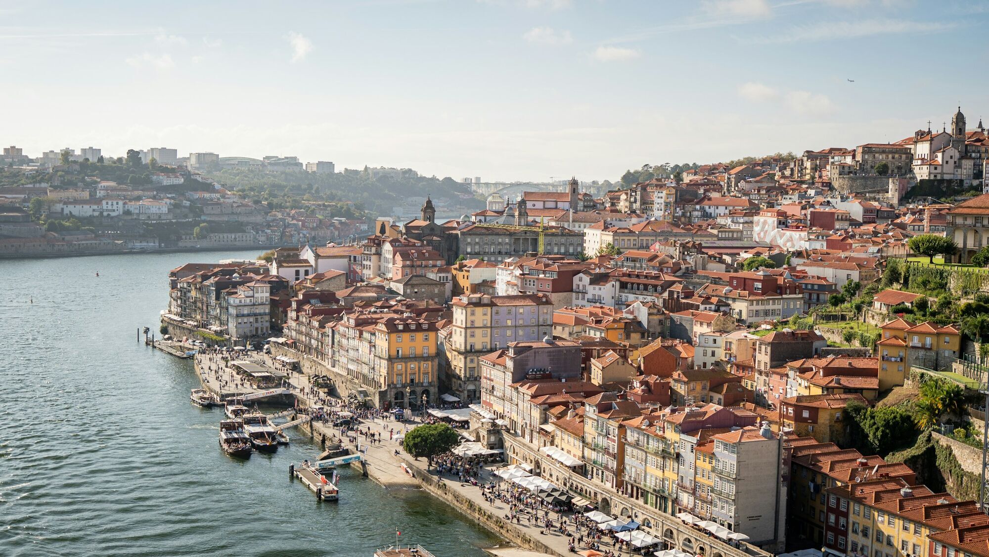 Porto's historic riverside buildings overlooking the Douro