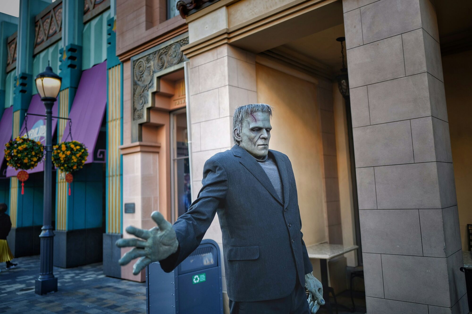Frankenstein character at Halloween attraction