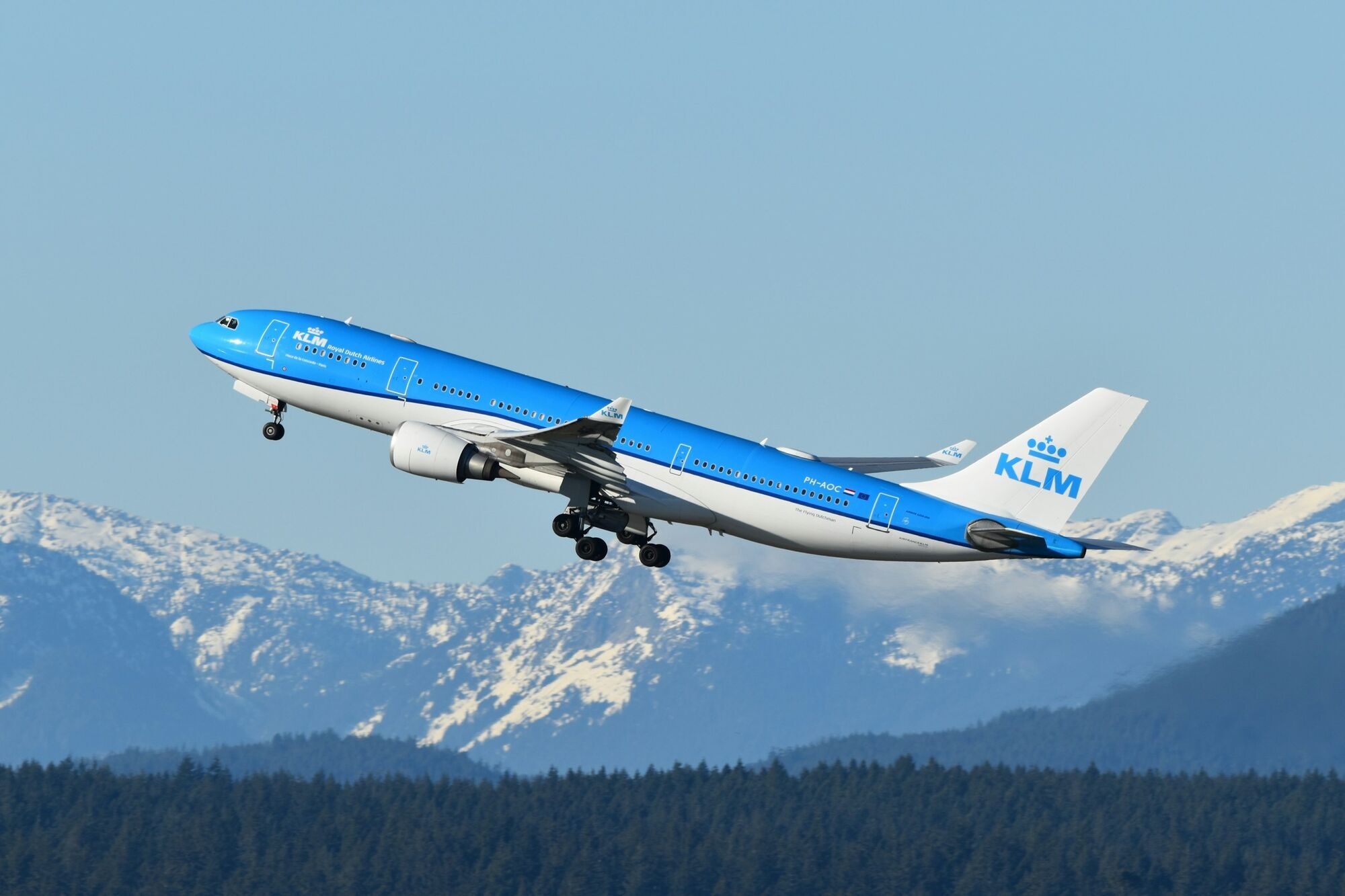 KLM aircraft operating regional service