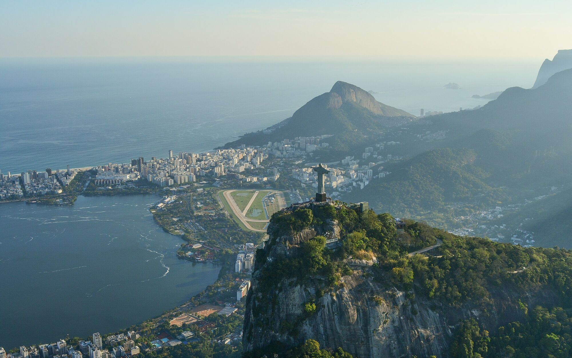 Rio de Janeiro skyline and Christ the Redeemer