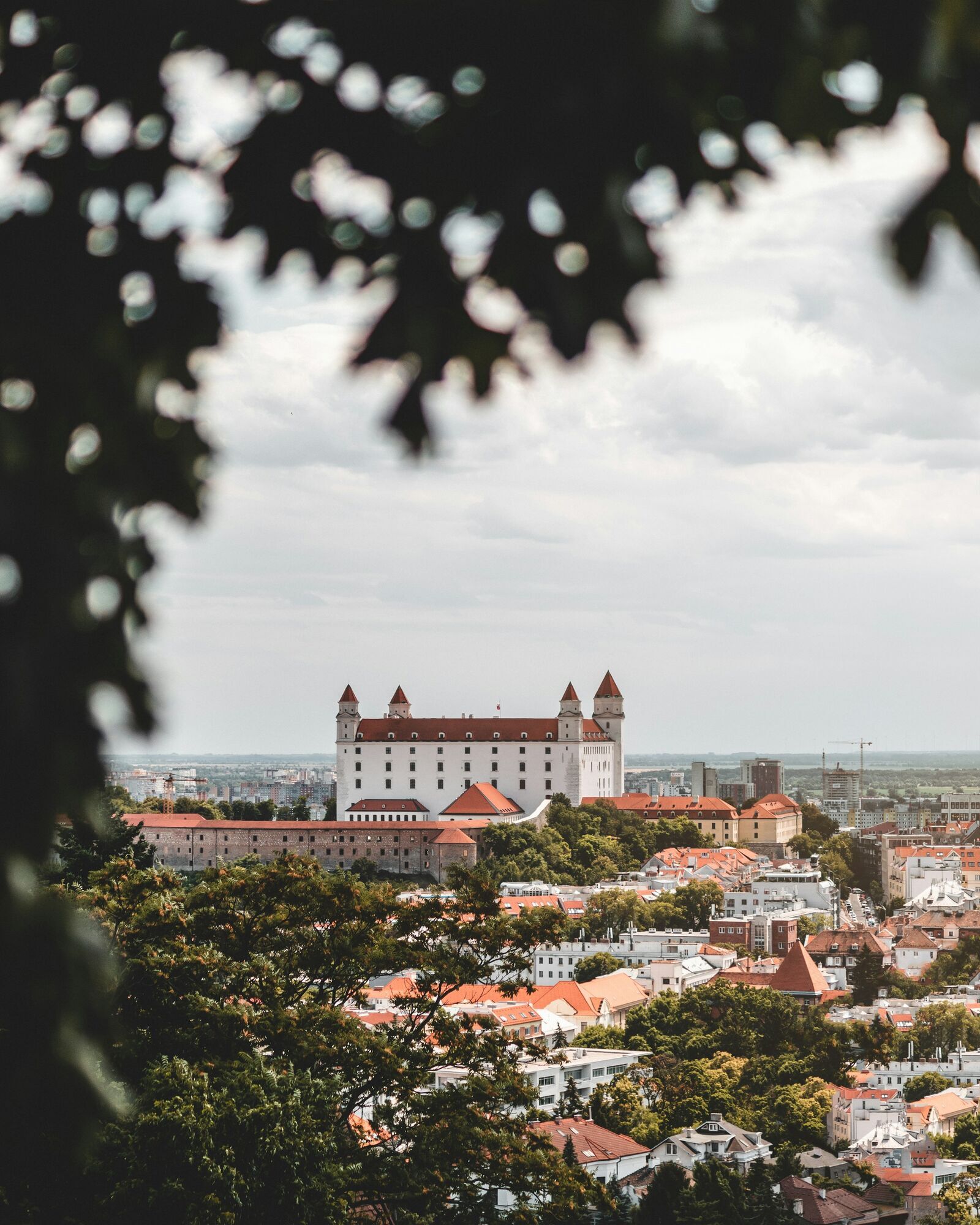 Bratislava Castle overlooking the Slovak capital skyline