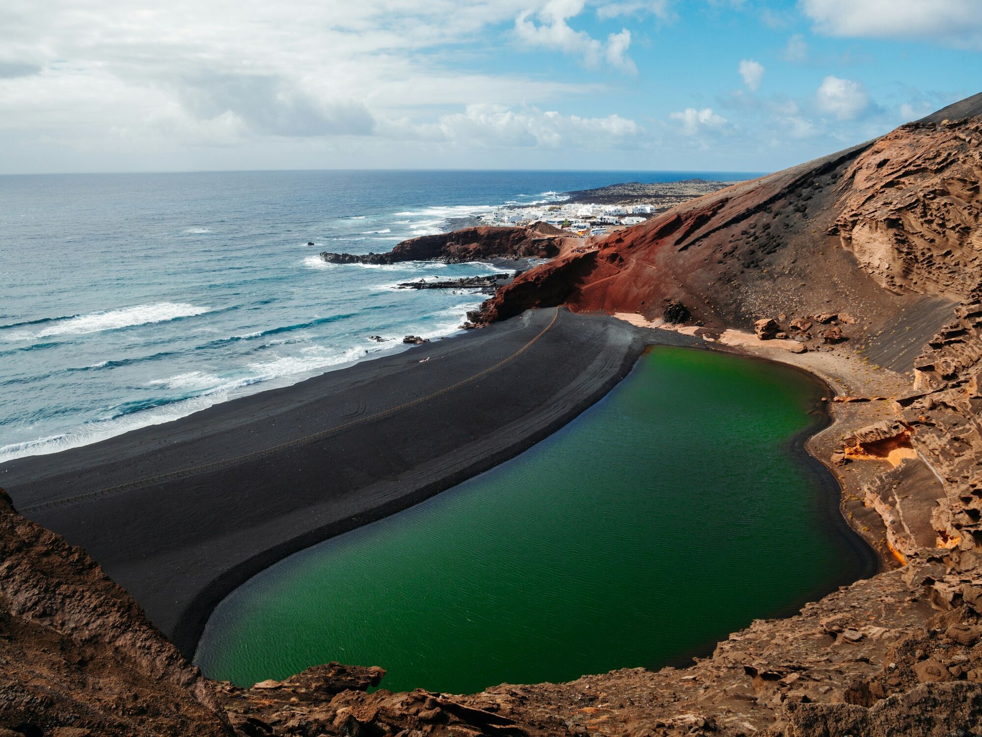 Volcanic coastline landscape in Canary Islands