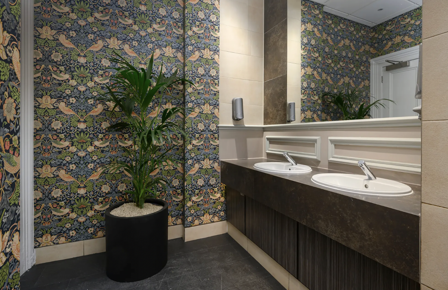 Refurbished toilet facilities inside LNER First Class Lounge