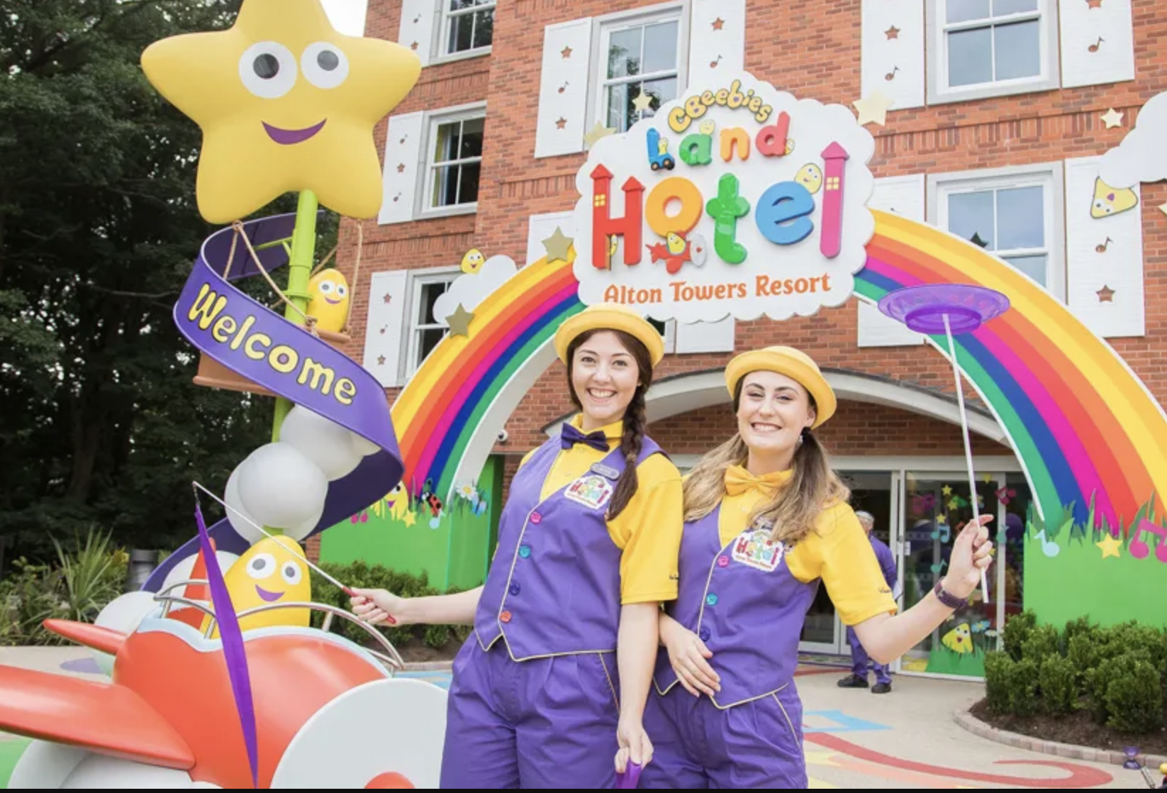 Entrance to the CBeebies Land Hotel at Alton Towers Resort